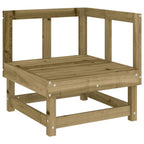 Juego de muebles de jardín 4 pzas madera de pino impregnada