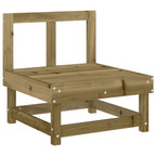 Juego de muebles de jardín 4 pzas madera de pino impregnada
