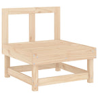 Juego muebles de jardín 10 piezas madera maciza pino