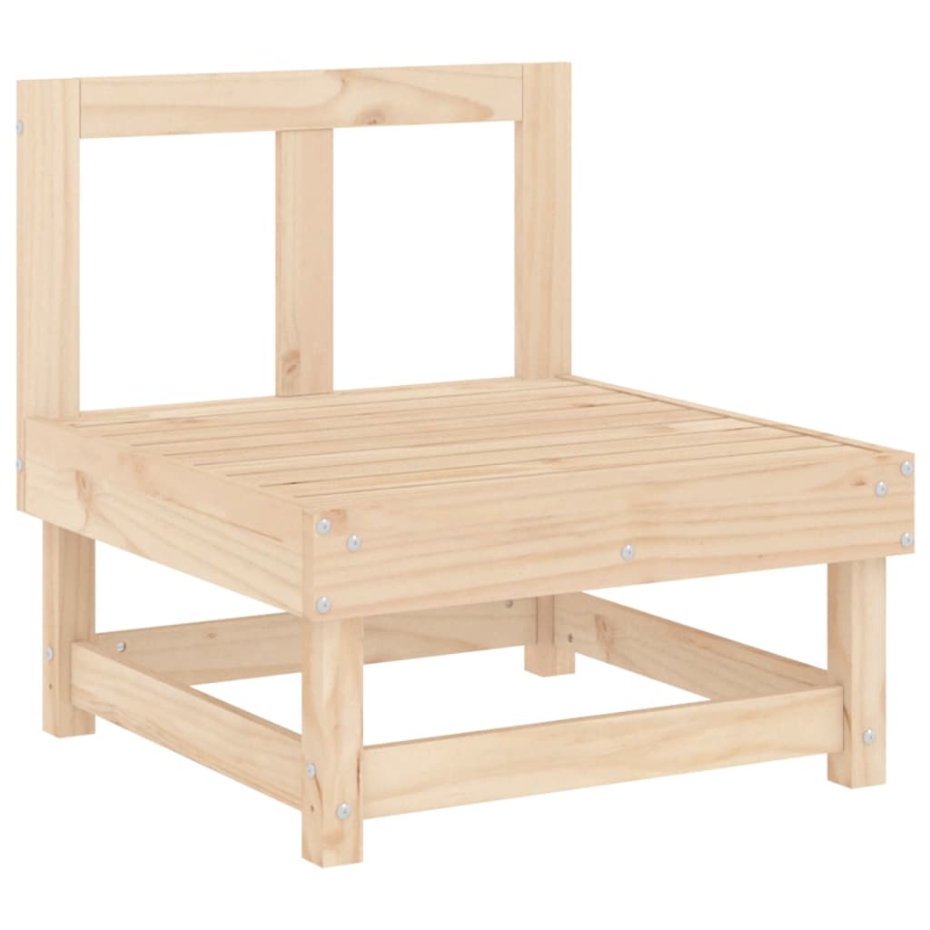 Juego muebles de jardín 10 piezas madera maciza pino