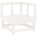 Juego de muebles de jardín 10 piezas madera maciza pino blanco