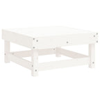 Juego de muebles de jardín 10 piezas madera maciza pino blanco