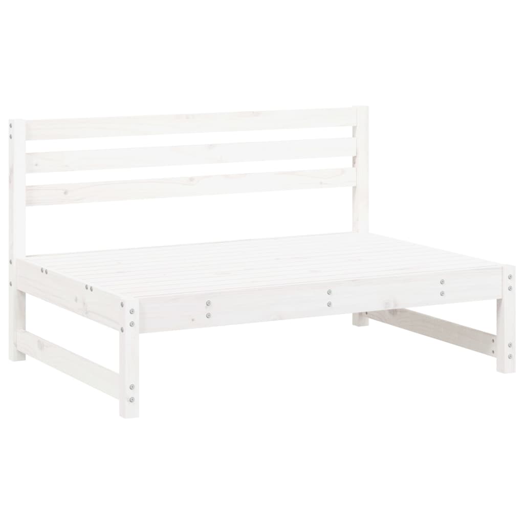 Juego de muebles de jardín 2 piezas madera maciza pino blanco
