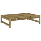 Juego de muebles de jardín 2 pzas madera de pino impregnada