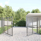 Puerta de jardín de malla color antracita 300 x 125 cm acero galvanizado