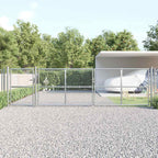 Puerta de jardín de malla color antracita 300 x 125 cm acero galvanizado