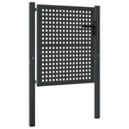 Puerta de jardín Antracita 100x100 cm Acero