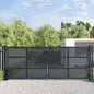 Portão de Jardim Antracite 100x100 cm Aço