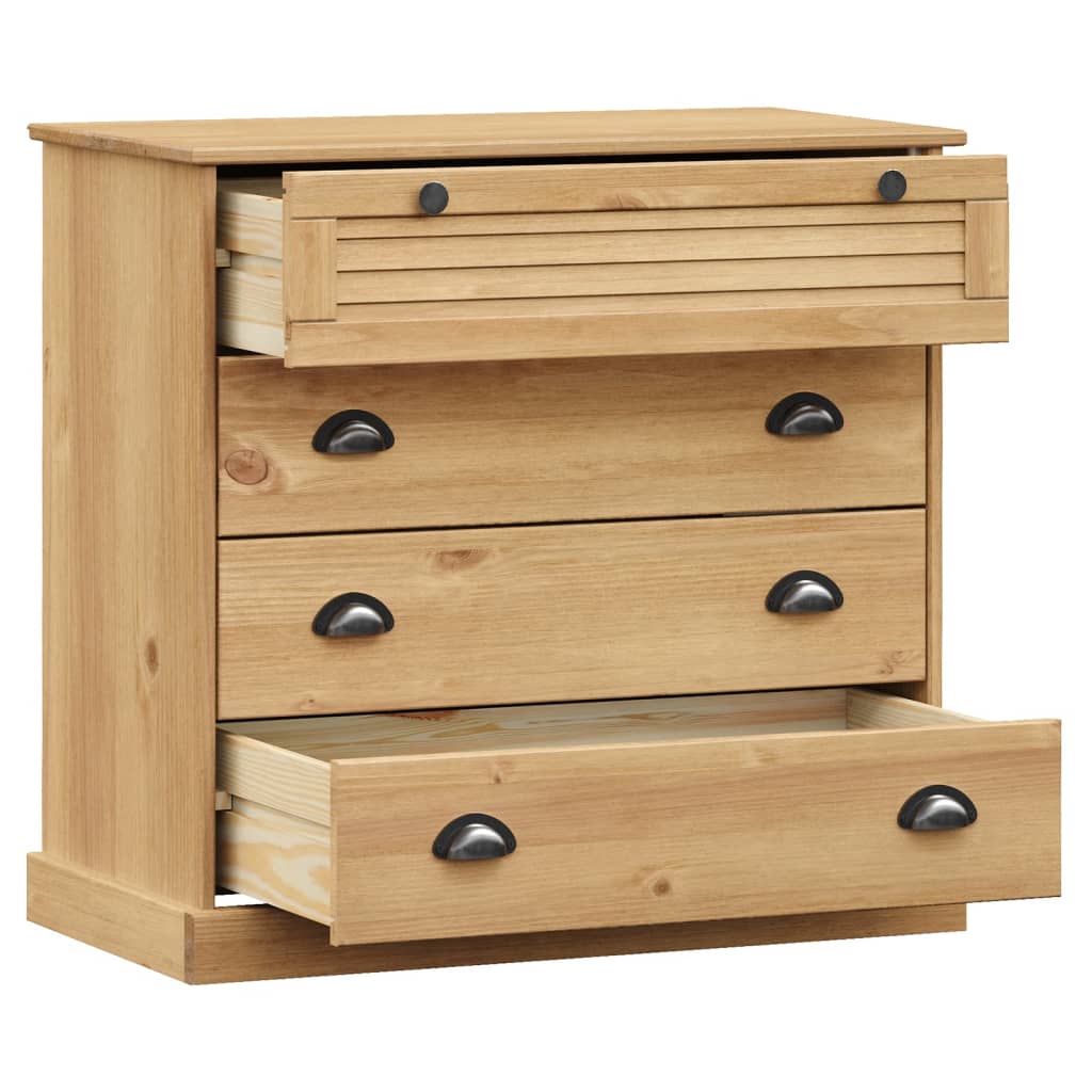 Cómoda VIGO madera maciza pino 80x40x76 cm