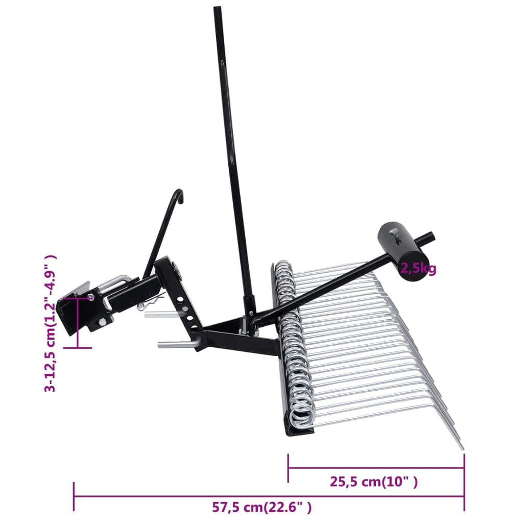 Escarificador para tractor cortacésped 109 cm