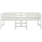 Estructura de cama sin colchón madera de pino blanca 90x200 cm