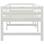 Estructura de cama sin colchón madera de pino blanca 90x200 cm