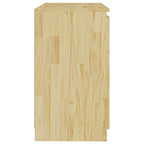Armario auxiliar de madera maciza de pino 60x36x65 cm
