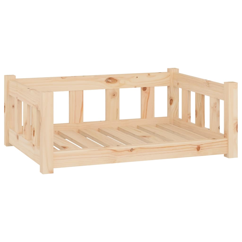 Cama para perros 75,5x55,5x28 cm Madera maciza de pino