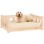 Cama para perros 75,5x55,5x28 cm Madera maciza de pino