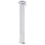 Fuente de agua para jardín acero inoxidable cuadrada 100 cm