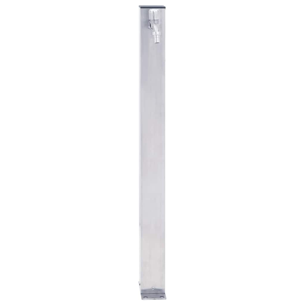 Fuente de agua para jardín acero inoxidable cuadrada 100 cm