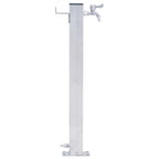Fuente de agua para jardín acero inoxidable cuadrada 100 cm