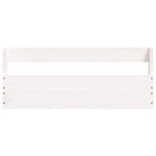 Estantes de zapatos de pared 2 uds madera pino blanco 59x9x23cm