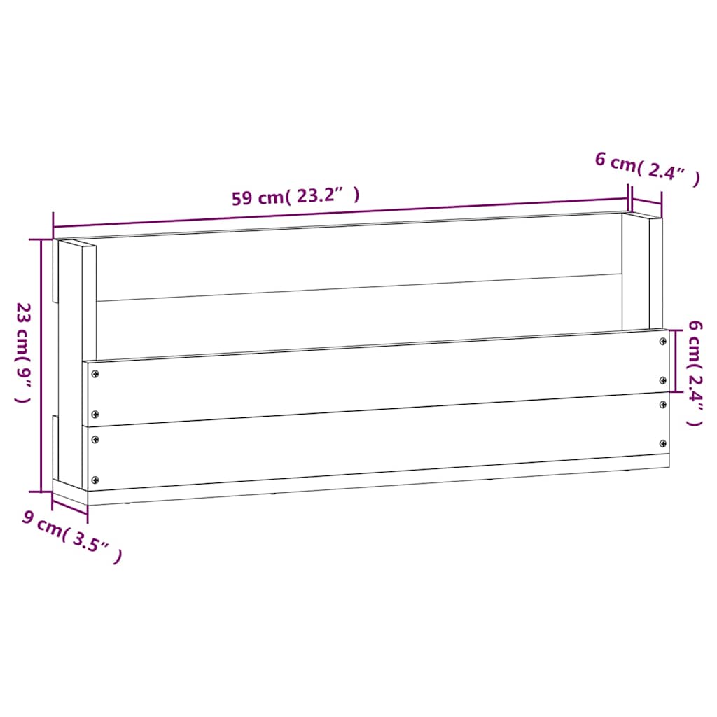 Estantes de zapatos de pared 2 uds madera pino blanco 59x9x23cm