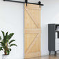 Puerta NARVIK Natural 100 x 210 cm Madera de Pino Sólido
