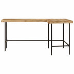 Escritorio madera maciza mango y hierro 165x110x77 cm