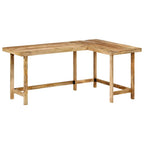 Escritorio de madera maciza de mango 180x120x76 cm