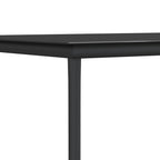 Juego comedor jardín 3 piezas y cojines ratán sintético y acero