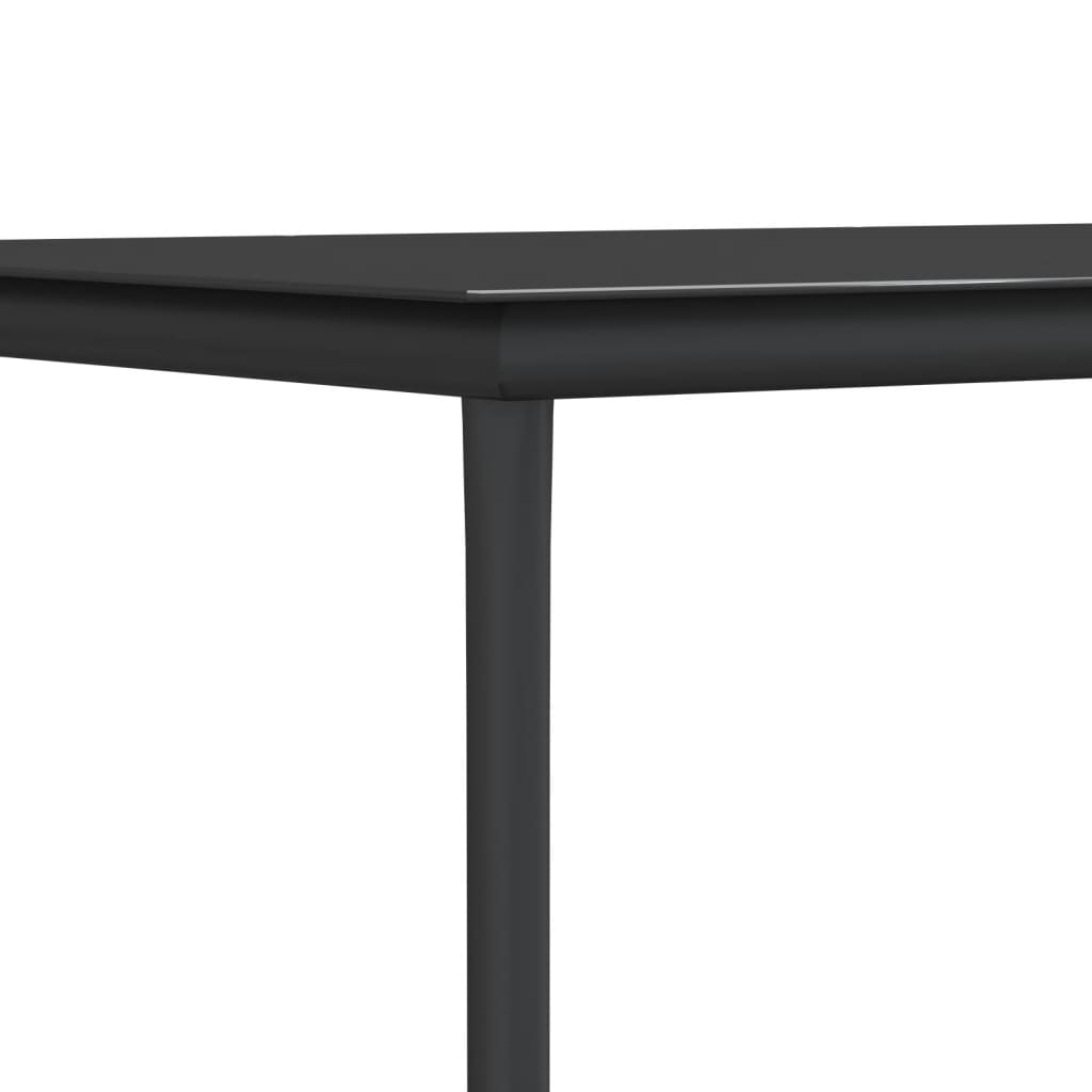 Juego comedor jardín 3 piezas y cojines ratán sintético y acero