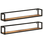 Estante de pared roble negro 90x16x78 cm madera de ingeniería