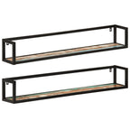 Estante de pared roble negro 90x16x78 cm madera de ingeniería