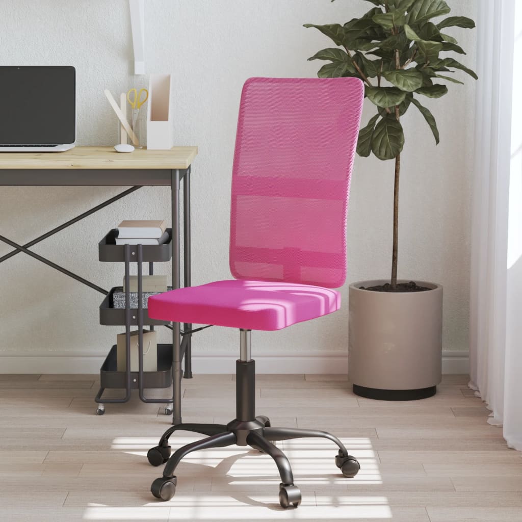 Silla de oficina altura ajustable tela gris claro