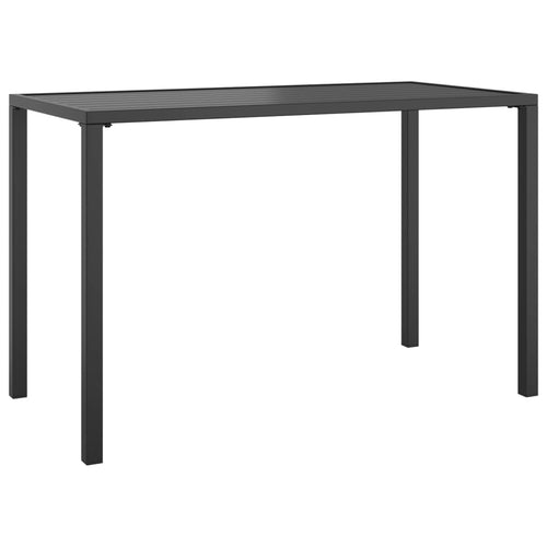 Dining table for garden anthracite grey steel 110x54x70 cm
