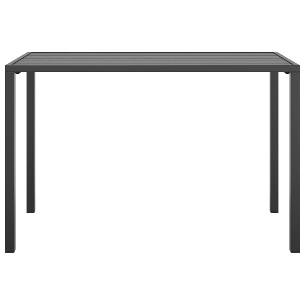Mesa de comedor para jardín acero gris antracita 110x54x70 cm