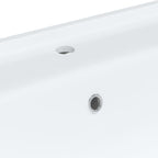 Lavabo de baño rectangular cerámica blanco 61x48x19,5 cm