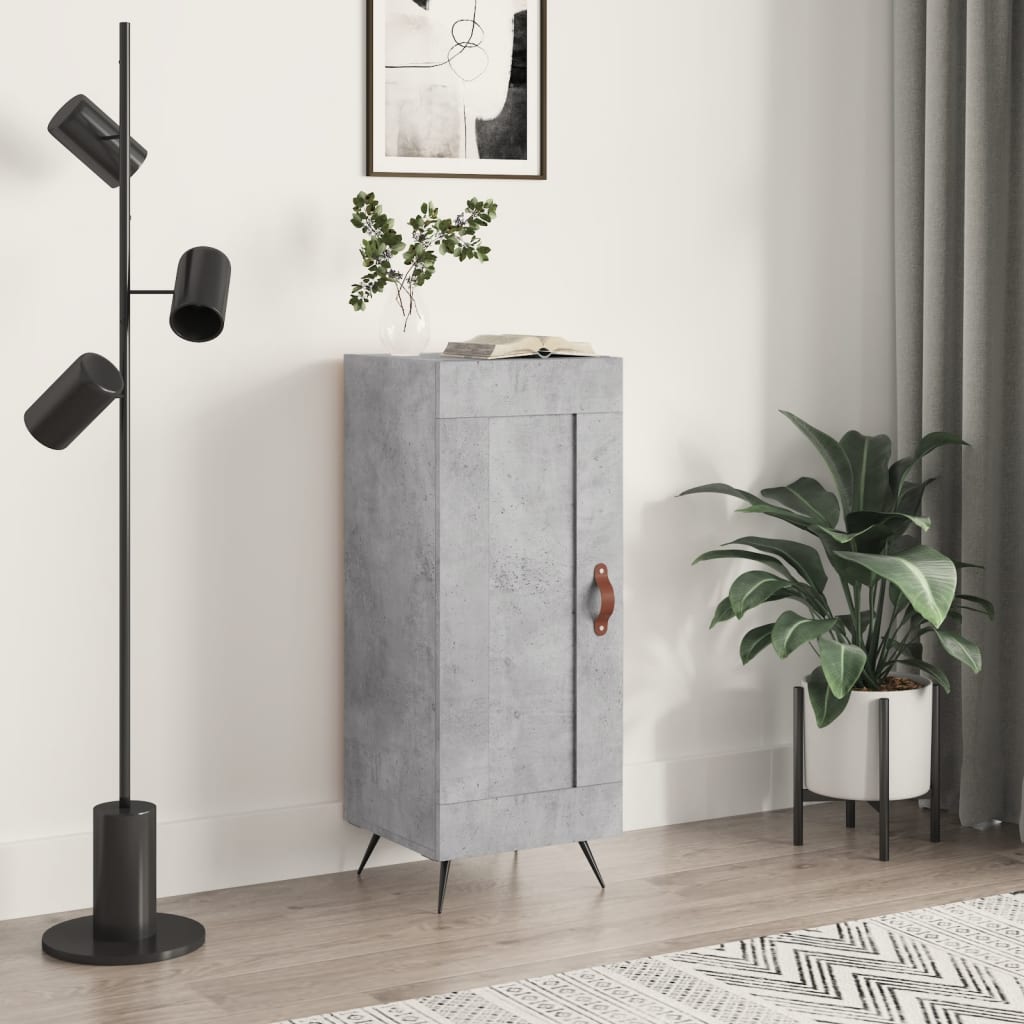 Aparador de madera contrachapada blanco 60x35x70 cm
