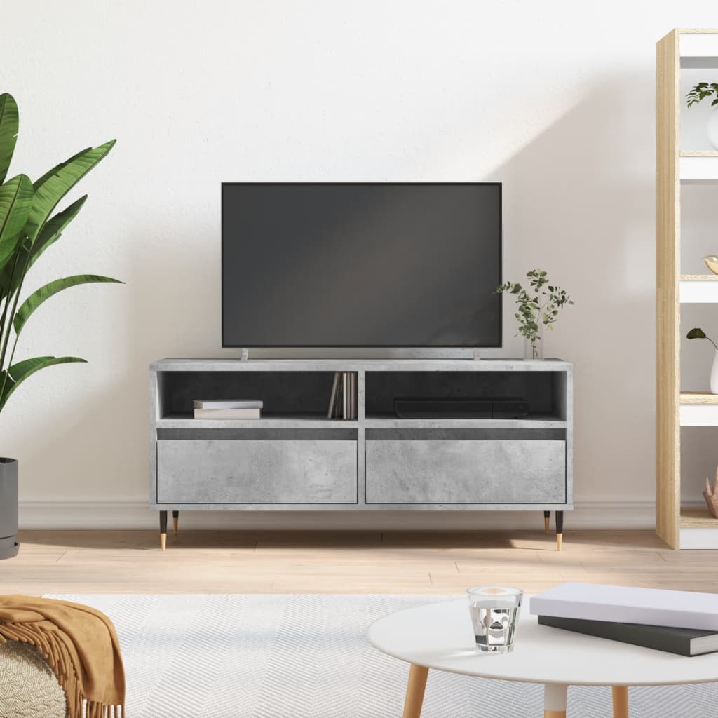 Mueble de TV acero laminado en frío antracita 202x39x43,5 cm