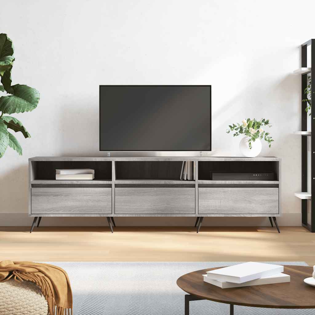 Mueble para TV acero laminado en frío blanco 202x39x43,5 cm