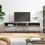 Mueble para TV acero laminado en frío blanco 202x39x43,5 cm