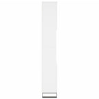 Armario de baño madera contrachapada blanco 30x30x190 cm