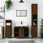 Sonoma Grey Plywood Bathroom Cabinet 65x33x60 cm