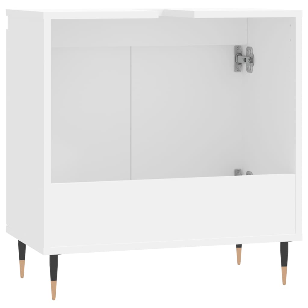 Armario de baño madera de ingeniería blanco 58x33x60 cm