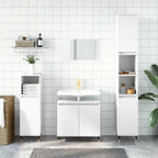 Armario de baño madera de ingeniería blanco 58x33x60 cm
