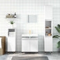 Engineered Wood Bathroom Cabinet White 58x33x60 cm