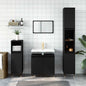 Engineered Wood Concrete Grey Bathroom Cabinet 58x33x60 cm