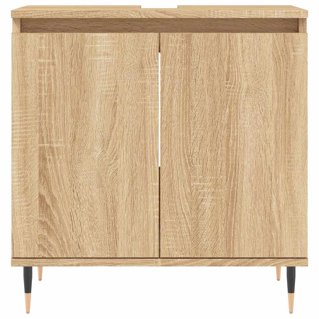 Armario de baño madera de ingeniería roble Sonoma 58x33x60 cm