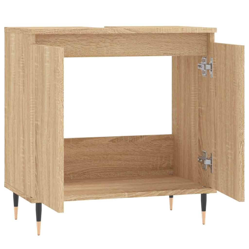 Armario de baño madera de ingeniería roble Sonoma 58x33x60 cm