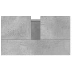 Armario de baño madera de ingeniería gris hormigón 58x33x60 cm