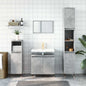 Engineered Wood Concrete Grey Bathroom Cabinet 58x33x60 cm