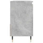 Armario de baño madera contrachapada gris hormigón 65x33x60 cm
